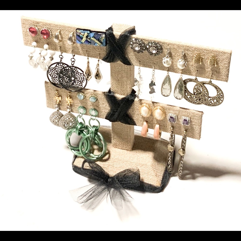 Hearts Sparkle Boho Retro Cupid Flower Goddess Earrings